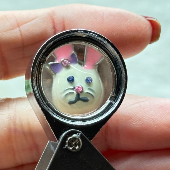 Cute Bunny Earrings with Pink and Blue Accents - Picture 5 of 9